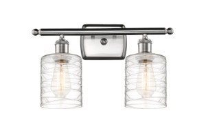 Cobbleskill 2 Light Vanity In Brushed Satin Nickel (516-2W-SN-G1113)
