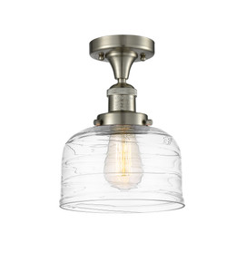 Bell 1 Light Semi-Flush Mount In Brushed Satin Nickel (517-1CH-SN-G713)