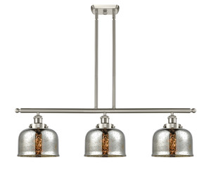 Bell 3 Light Island In Brushed Satin Nickel (916-3I-SN-G78)