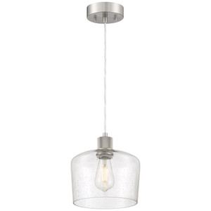 Port Nine Chardonnay Brushed Steel Chardonnay LED Pendant (63141LEDDLP-BS/SDG)