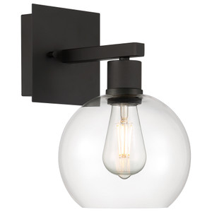 Port Nine Burgundy Matte Black Burgundy LED Wall Light (63145LEDDLP-MBL/CLR)