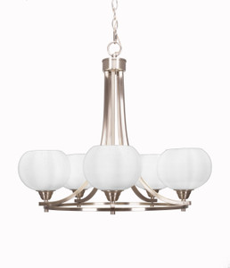 Paramount 5 Light Chandelier In Brushed Nickel (3405-BN-212)