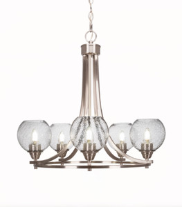 Paramount 5 Light Chandelier In Brushed Nickel (3405-BN-4102)