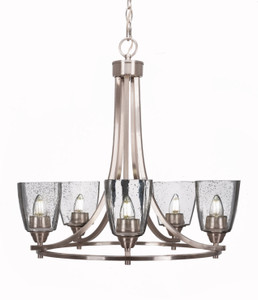 Paramount 5 Light Chandelier In Brushed Nickel (3405-BN-461)
