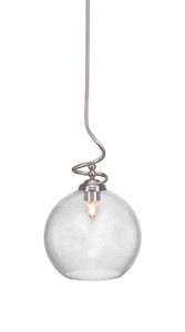 Capri 1 Light Pendant In Brushed Nickel (900-BN-4372)