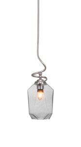 Capri 1 Light Pendant In Brushed Nickel (900-BN-4462)