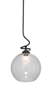 Capri 1 Light Pendant In Matte Black (900-MB-4390) Capri 1 Light Pendant In Matte Black (900-MB-4390)