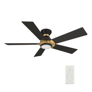 Ascender 52" Black Smart Ceiling Fan With Light Kit (VS525J1-L11-B2-1G-FM)