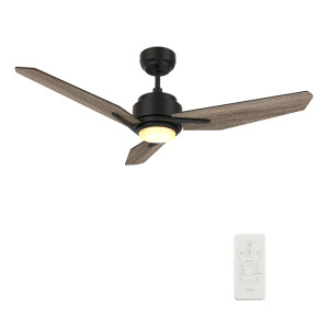 Tracer 48" Black Smart Ceiling Fan With Light Kit (VS483J3-L11-BS-1)