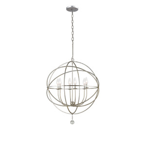Solaris 6 Light Silver Sphere Chandelier (9226-OS) Solaris 6 Light Silver Sphere Chandelier (9226-OS)