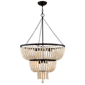 Rylee 8 Light Forged Bronze Chandelier (610-FB)