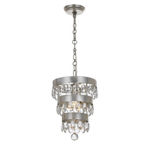 Perla 1 Light Antique Silver Mini Chandelier (6103-SA) Perla 1 Light Antique Silver Mini Chandelier (6103-SA)