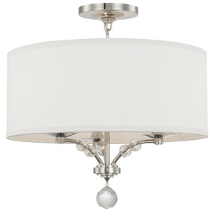 Mirage 3 Light Nickel Semi-Flush (8005-PN_CEILING) Mirage 3 Light Nickel Semi-Flush (8005-PN_CEILING)