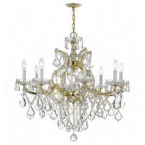Maria Theresa 9 Light Gold Chandelier (4409-GD-CL-SAQ) Maria Theresa 9 Light Gold Chandelier (4409-GD-CL-SAQ)