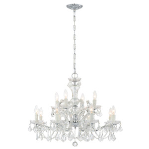 Maria Theresa 12 Light Polished Chrome Chandelier (4479-CH-CL-I)