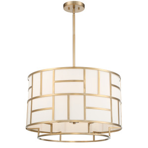 Libby Langdon 6 Light Vibrant Gold Chandelier (DAN-406-VG)