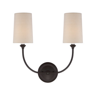 Libby Langdon 2 Light Dark Bronze Sconce (2242-DB) Libby Langdon 2 Light Dark Bronze Sconce (2242-DB)