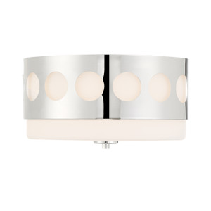 Kirby 2 Light Polished Nickel Flush Mount (KIR-B8100-PN)