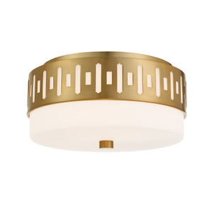 Keaton 2 Light Vibrant Gold Flush Mount (KEA-B8200-VG)