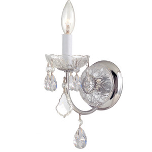 Imperial 1 Light Polished Chrome Sconce (3221-CH-CL-MWP)