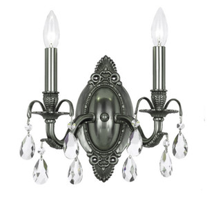 Dawson 2 Light Pewter Sconce (5562-PW-CL-SAQ)