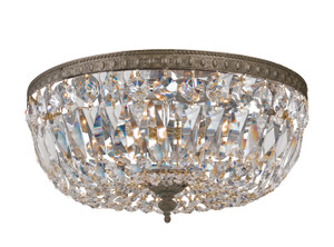 Crystorama 3 Light Bronze Flush Mount (712-EB-CL-MWP)