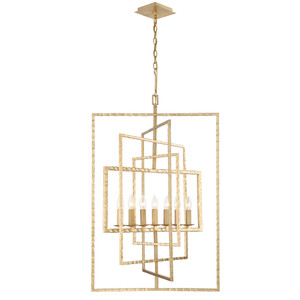 Capri 7 Light Antique Gold Chandelier (339-GA)