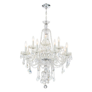 Candace 12 Light Polished Chrome Chandelier (CAN-A1312-CH-CL-MWP)