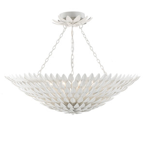 Broche 8 Light White Semi-Flush (519-MT_CEILING)