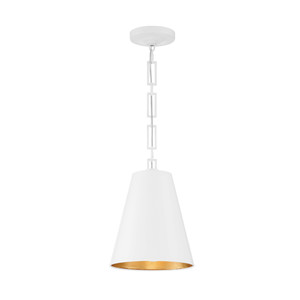 Brian Patrick Flynn 2 Light White & Antique Gold Chandelier (8685-MT-GA)