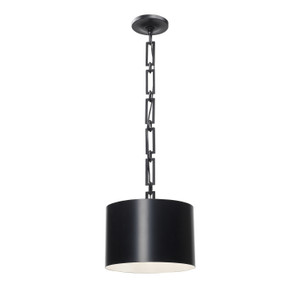 Brian Patrick Flynn 1 Light Black & White Mini Chandelier (8683-MK-WH)