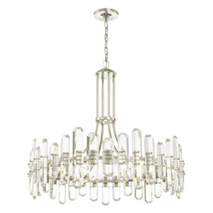 Bolton 12 Light Polished Nickel Chandelier (BOL-8889-PN)
