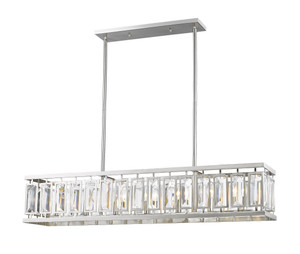 Mersesse 7 Light Chandelier In Brushed Nickel (6006-44BN)