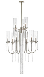 Siena 9 Light Chandelier in Brushed Nickel (433-9BN)