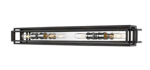 Titania 4 Light Vanity in Black + Chrome (454-4V-BK-CH)