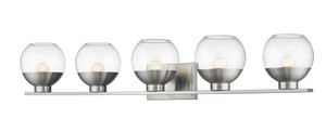 Osono 5 Light Vanity in Brushed Nickel (1924-5V-BN-LED)
