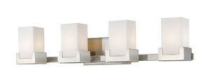 Peak 4 Light Vanity in Brushed Nickel (1920-4V-BN-LED)
