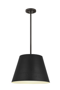Maddox 1 Light Chandelier in Matte Black (6013-18MB)