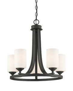 Bordeaux 5 Light Chandelier in Bronze (435-5BRZ)