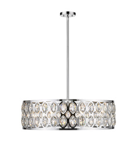 Dealey 8 Light Chandelier in Chrome (6010-30CH)