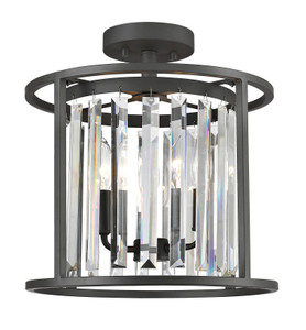 Monarch 3 Light Semi Flush In Bronze (439SF14-BRZ)