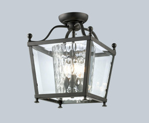 Ashbury 3 Light Semi Flush Mount in Bronze (179-3SF-S)