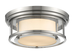 Luna 2 Light Flush Mount in Brushed Nickel (2005F13-BN)