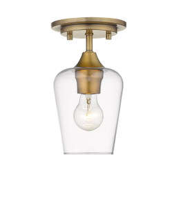Joliet 1 Light Flush Mount in Olde Brass (473F1-OBR) Joliet 1 Light Flush Mount in Olde Brass (473F1-OBR)