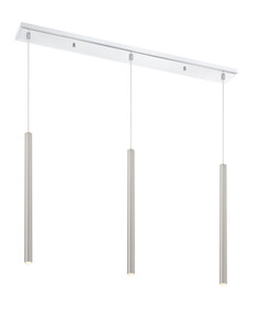 Forest 3 Light Linear Chandelier in Chrome (917MP24-BN-LED-3LCH)