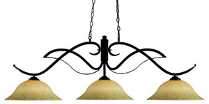 Phoenix 3 Light Billiard Light in Bronze (126BRZ-GM16) Phoenix 3 Light Billiard Light in Bronze (126BRZ-GM16)