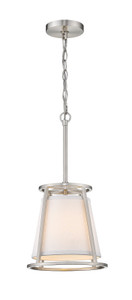 Lenyx Pendant 1 Light Mini Pendant in Brushed Nickel (1935MP-BN) Lenyx Pendant 1 Light Mini Pendant in Brushed Nickel (1935MP-BN)