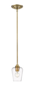 Joliet 1 Light Pendant in Olde Brass (473MP-OBR)