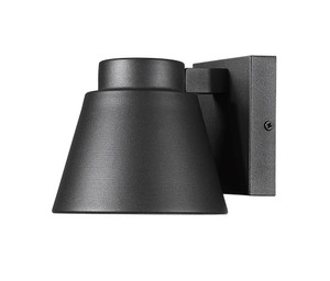 Asher 1 Light Outdoor Wall Light in Black (544S-BK-LED)