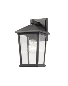 Beacon 1 Light Outdoor Wall Light in Black (568S-BK)